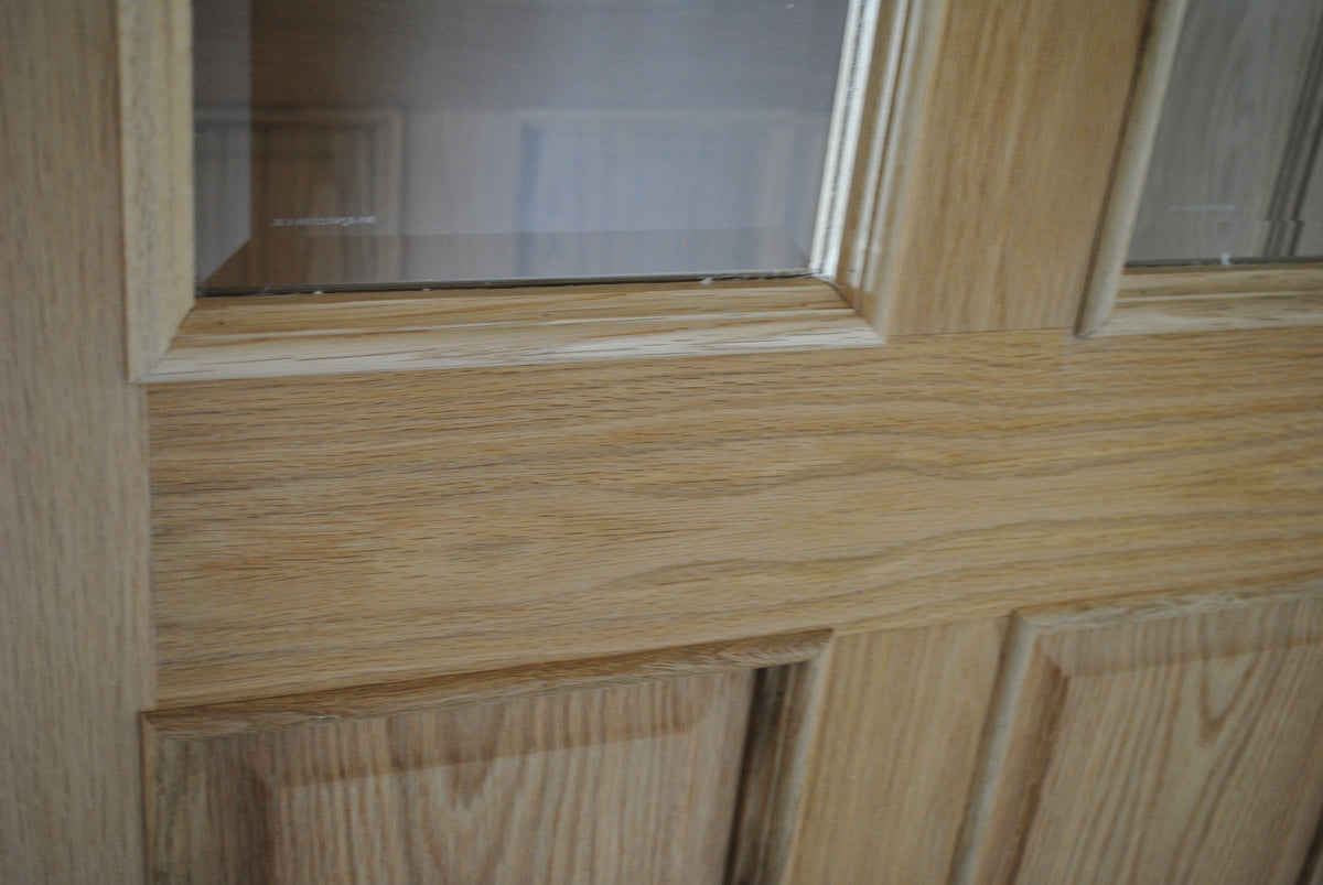 NEW Oak 2 Panel 2 Light Clear Glass Bifold System