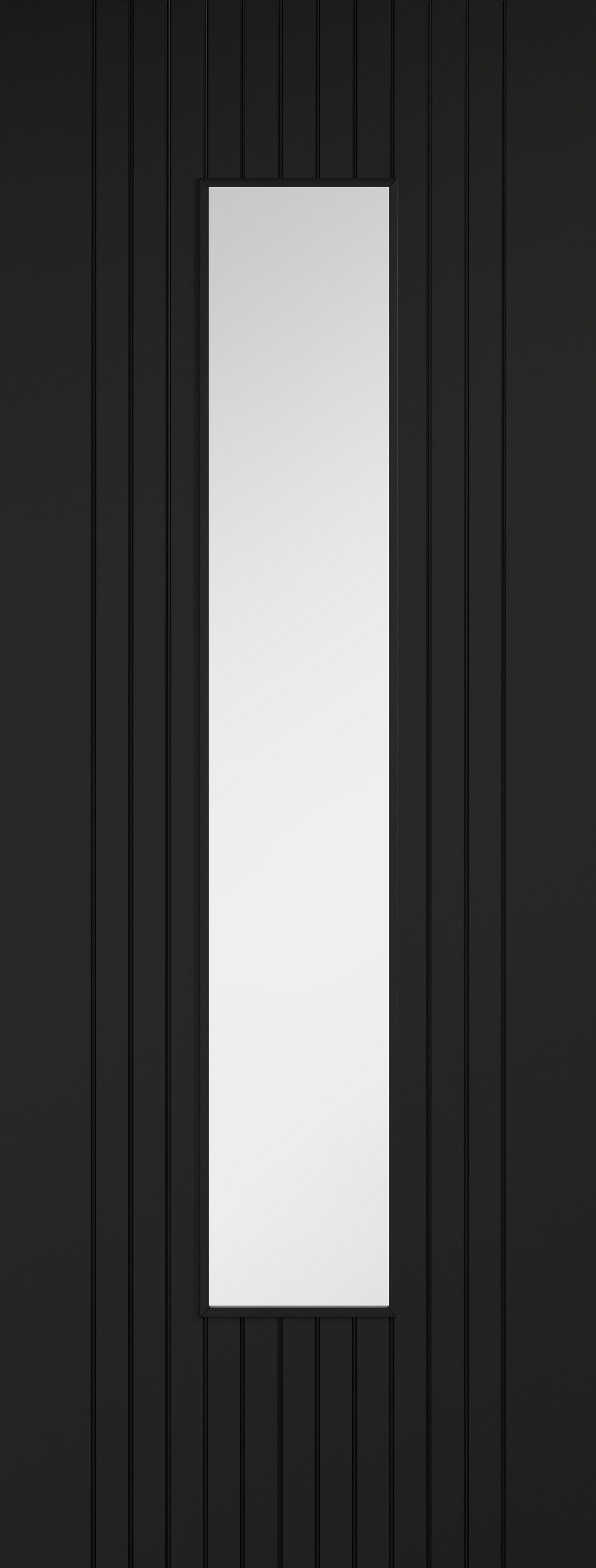LPD Prefinished Black Laminate Sydney Glazed Internal Door
