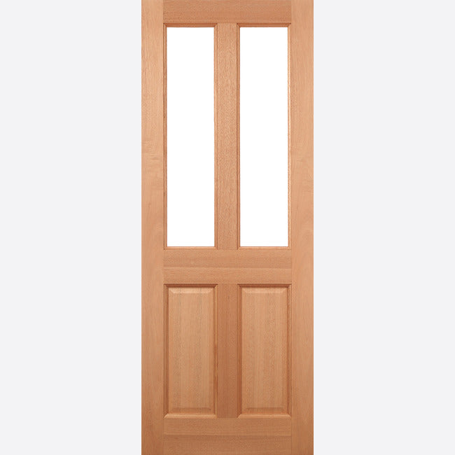 LPD Hardwood Malton 2L Frosted Glazed External Door