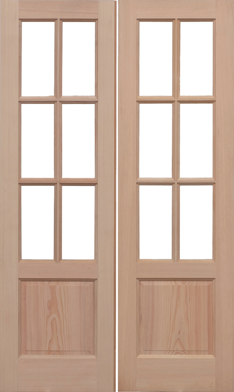 LPD Hemlock GTP2P Unglazed External Door Pair