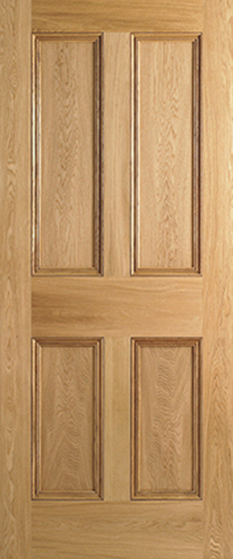 LPD Unfinished Oak Regency 4P FD30 Internal Fire Door