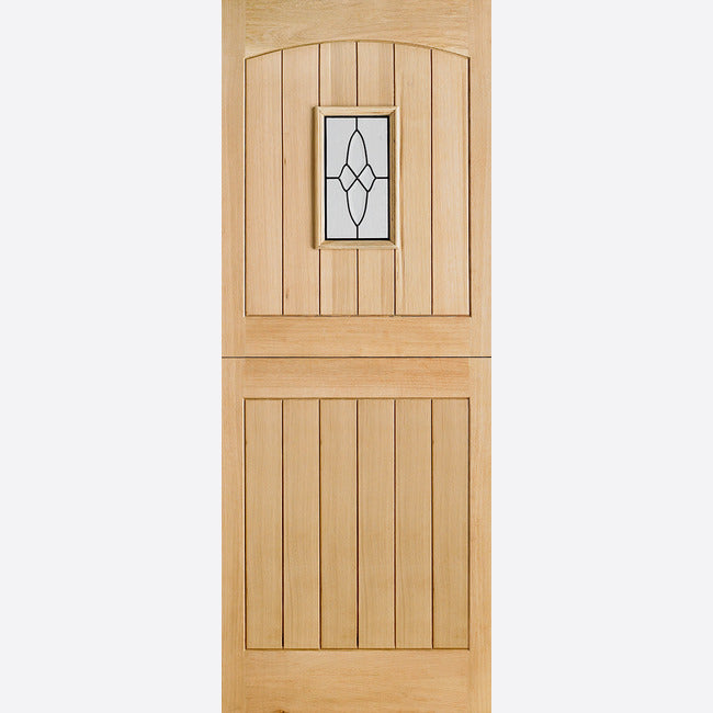 LPD Oak Cottage Stable 1L Glazed External Door