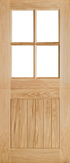 LPD Oak Cottage Stable 4L Glazed External Door