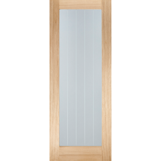 LPD Prefinished Oak Mexicano Pattern 10 FD30 Internal Fire Door