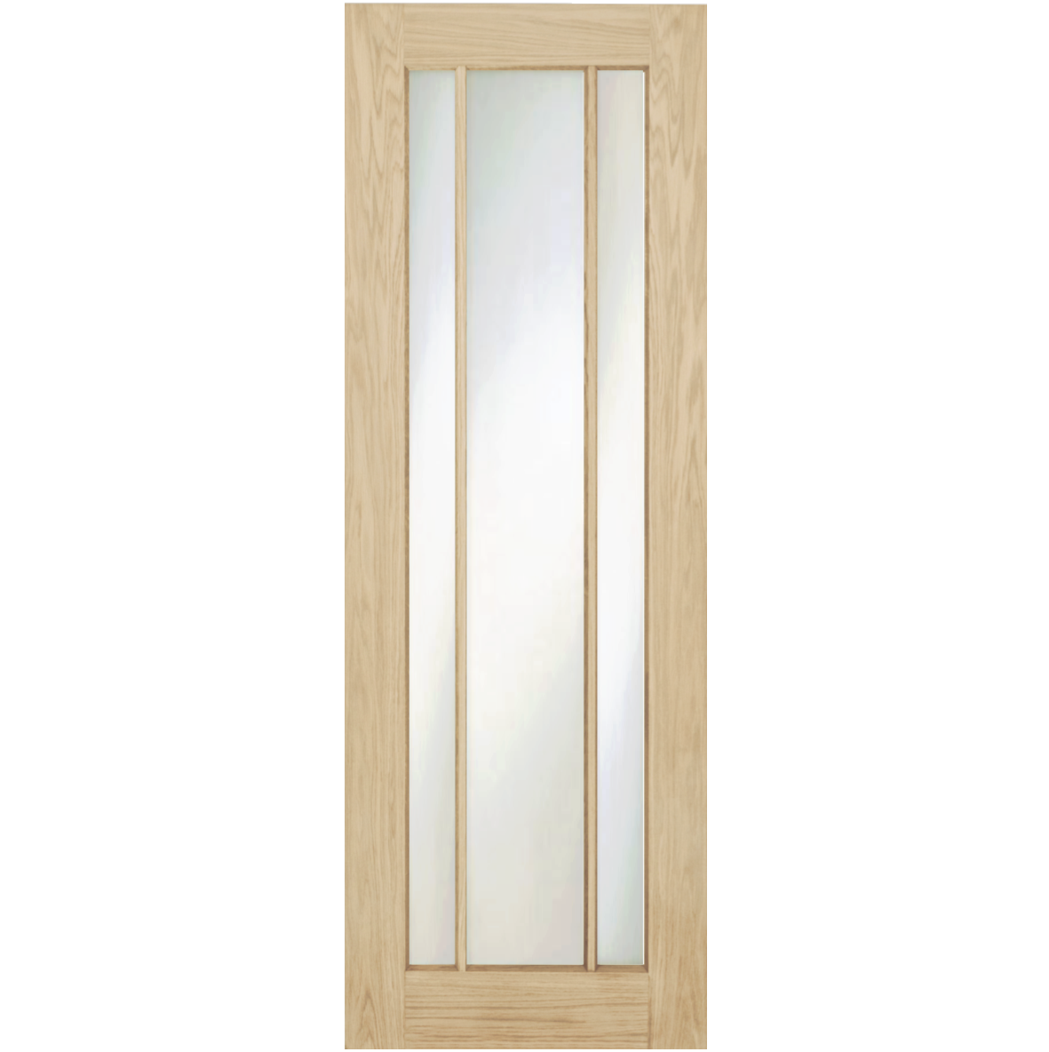 Oak Langdale Frosted Glass Pocket Door System