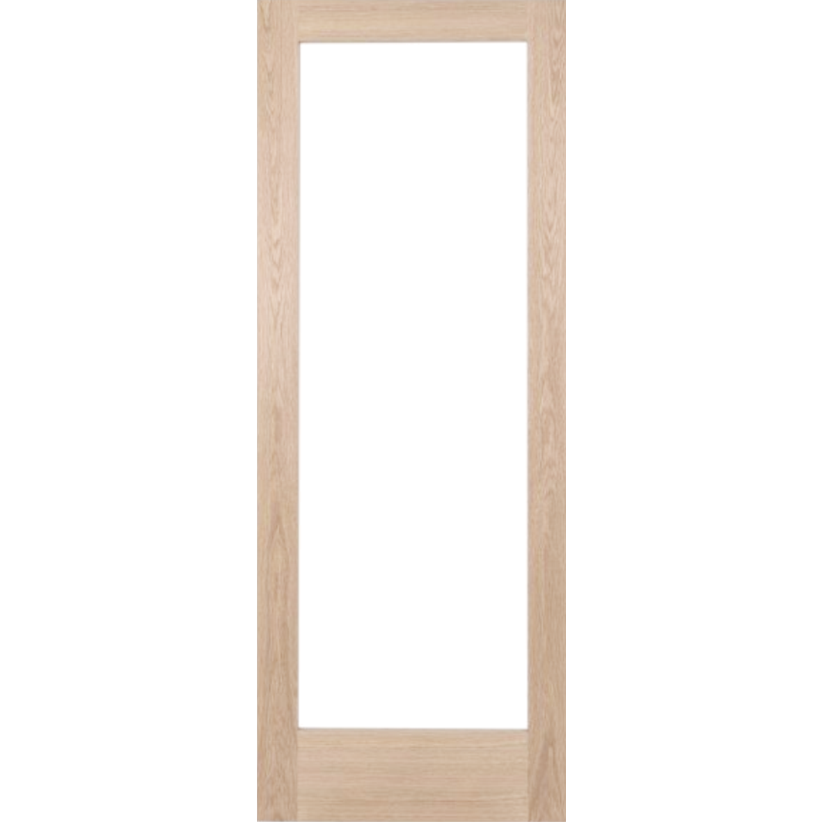 NEW Oak Shaker 1 Light Clear Glass Bifold System