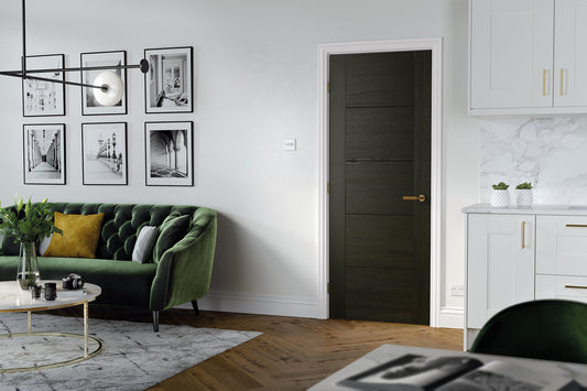 LPD Prefinished Smoked Oak Vancouver 5P Internal Fire Door
