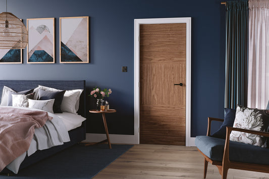 LPD Prefinished Walnut Tres FD30 Internal Fire Door