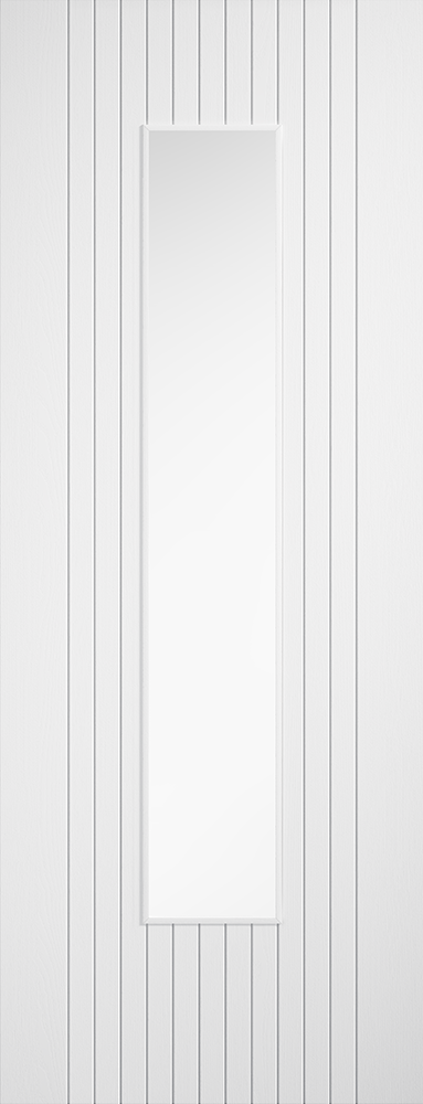 LPD Prefinished White Laminate Sydney Glazed Internal Door