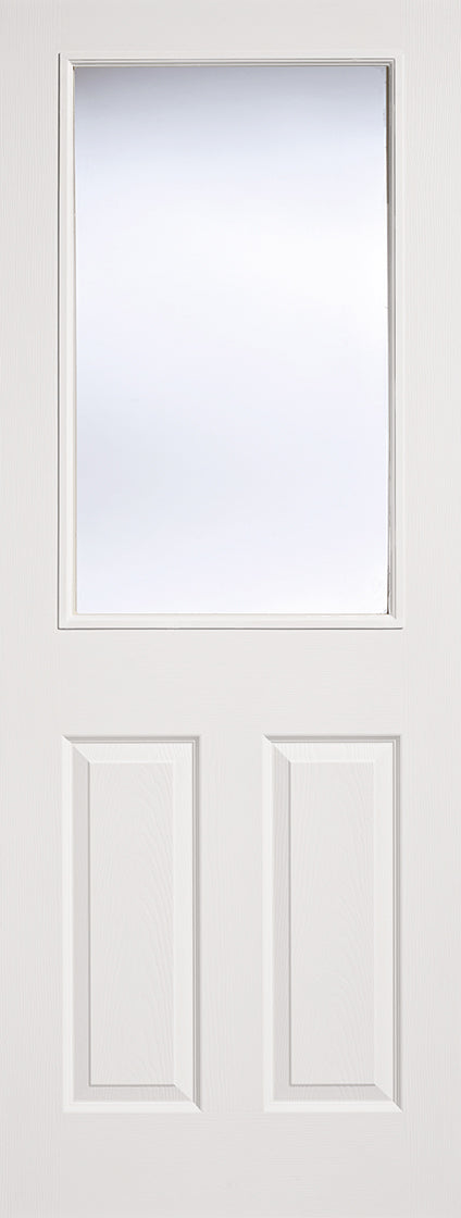 LPD White Moulded Glazed 2P1L Internal Door