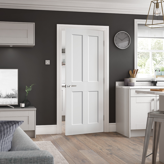 LPD White Moulded Smooth Ashford FD30 Internal Fire Door