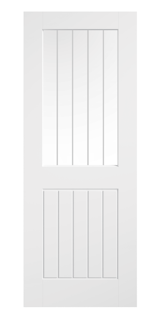 LPD White Moulded Smooth Cottage Glazed Internal Door