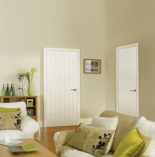 LPD White Moulded Textured 5P Internal Fire Door