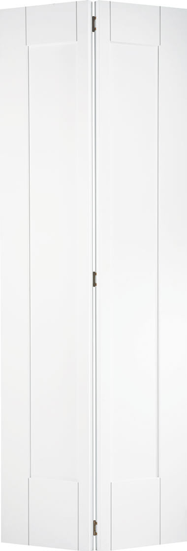 LPD White Primed Shaker 1P Bi-fold Internal Door