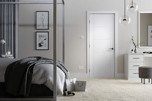 LPD White Primed Vancouver 5P FD60 Internal Fire Door