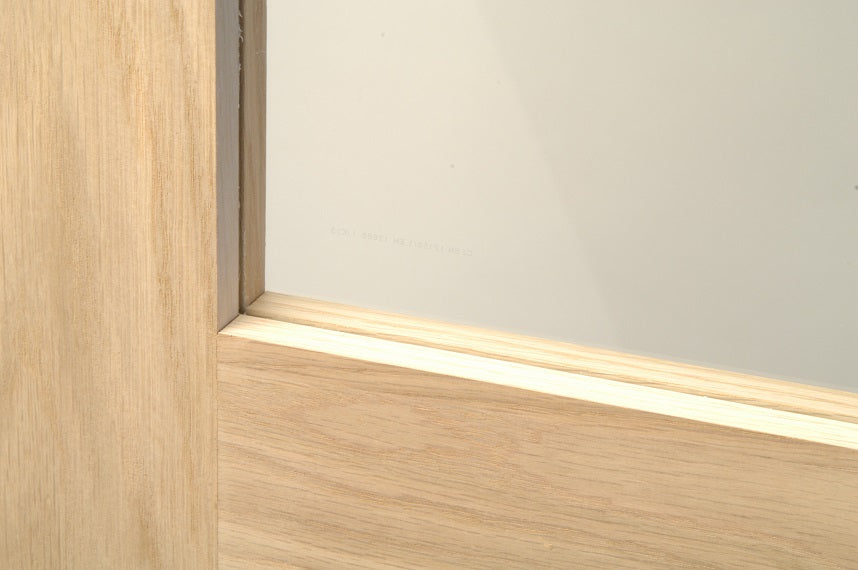 NEW Oak Shaker 4 Light Clear Glass Bifold System