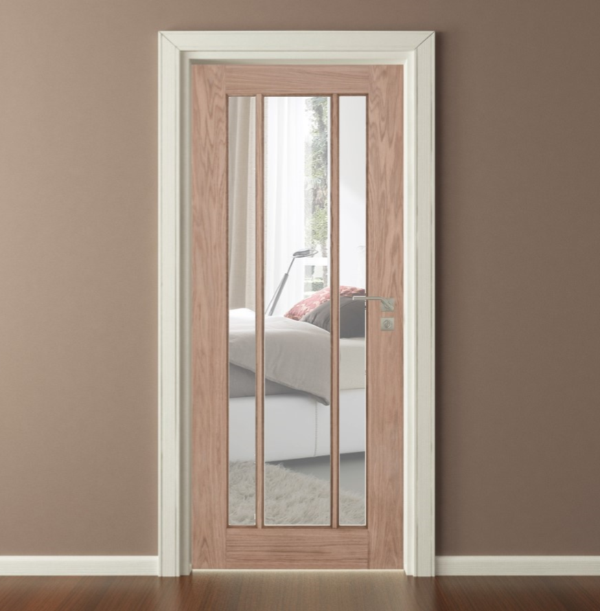 Oak Langdale Clear Glass Internal Door