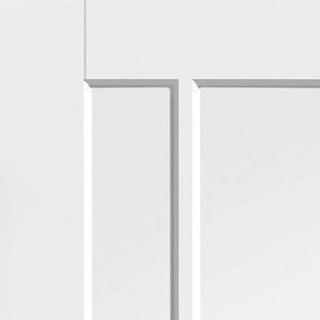White Primed Langdale Panel Internal Door Pair