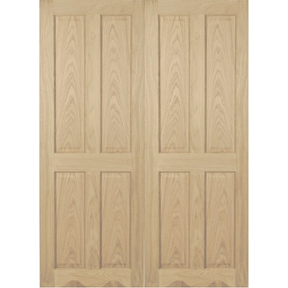 Oak 4 Panel RM0 Internal Door Pair