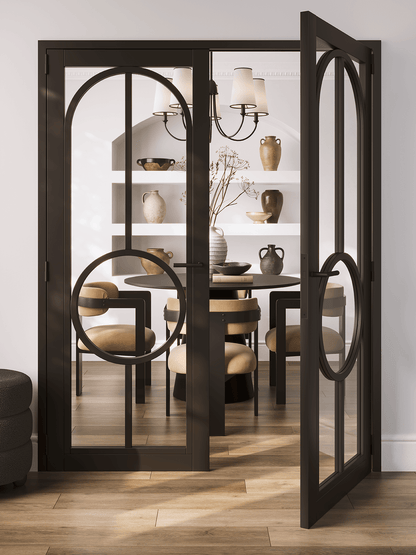 LPD Black Bowery Clear Glazed Internal Door