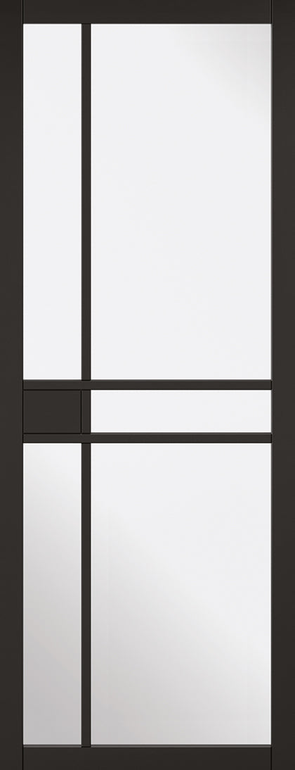 LPD Black Primed Greenwich 5L Clear Internal Door