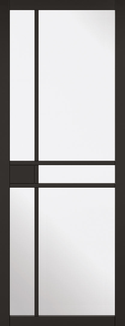 LPD Black Primed Greenwich 5L Clear Internal Door