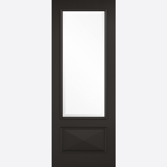 LPD Black Primed Knightsbridge Glazed Internal Door