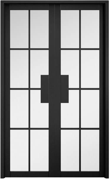 LPD Black Prefinished Malvern W4 Internal Door Pair