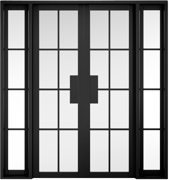 LPD Black Prefinished Malvern W6 Internal Door Pair