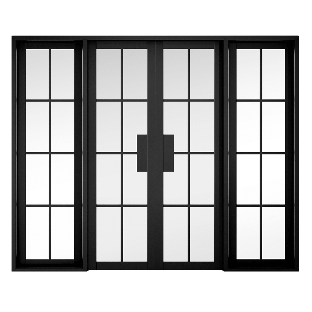 LPD Black Prefinished Malvern W8 Internal Door Pair