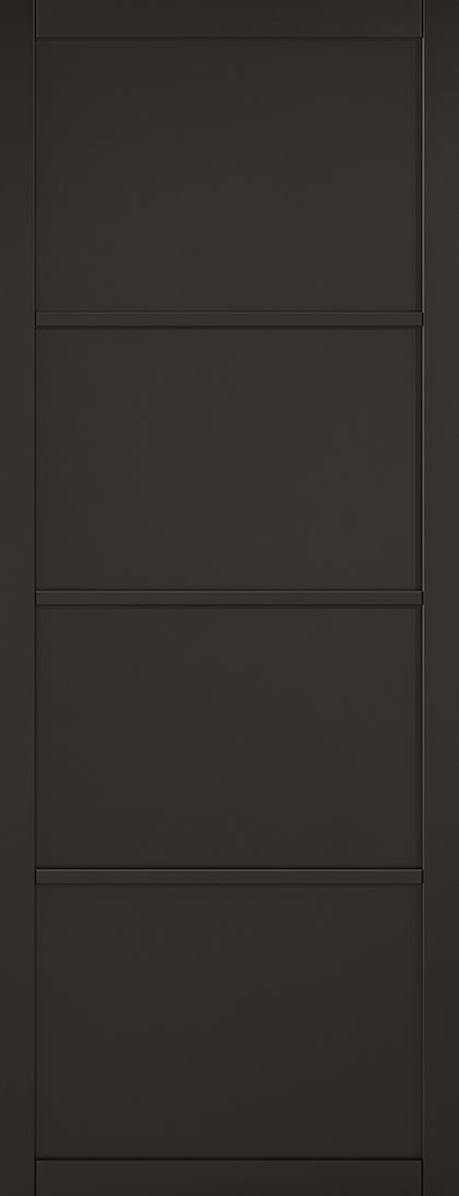 LPD Black Primed Soho 4P Internal Door