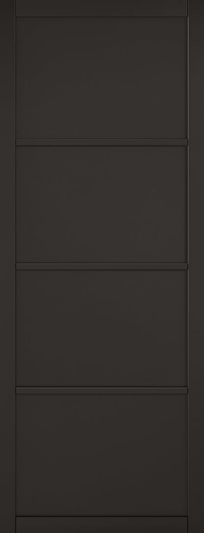 LPD Black Primed Soho 4P Internal Door