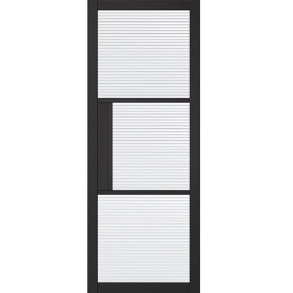 LPD Black Primed Tribeca 3L Reeded Internal Door