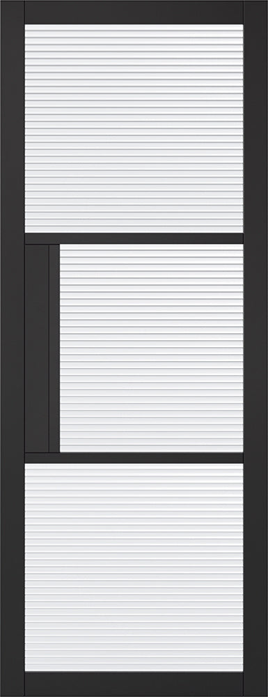 LPD Black Primed Tribeca 3L Reeded Internal Door