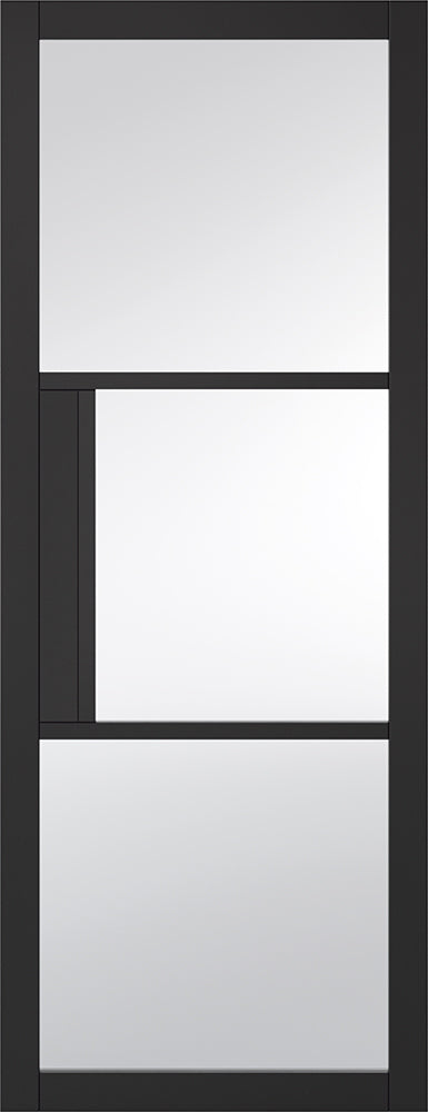 LPD Black Primed Tribeca 3L Clear Internal Door