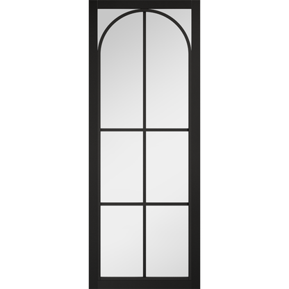 LPD Black Astoria Clear Glazed Internal Door