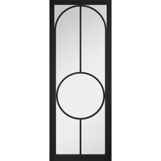 LPD Black Bowery Clear Glazed Internal Door