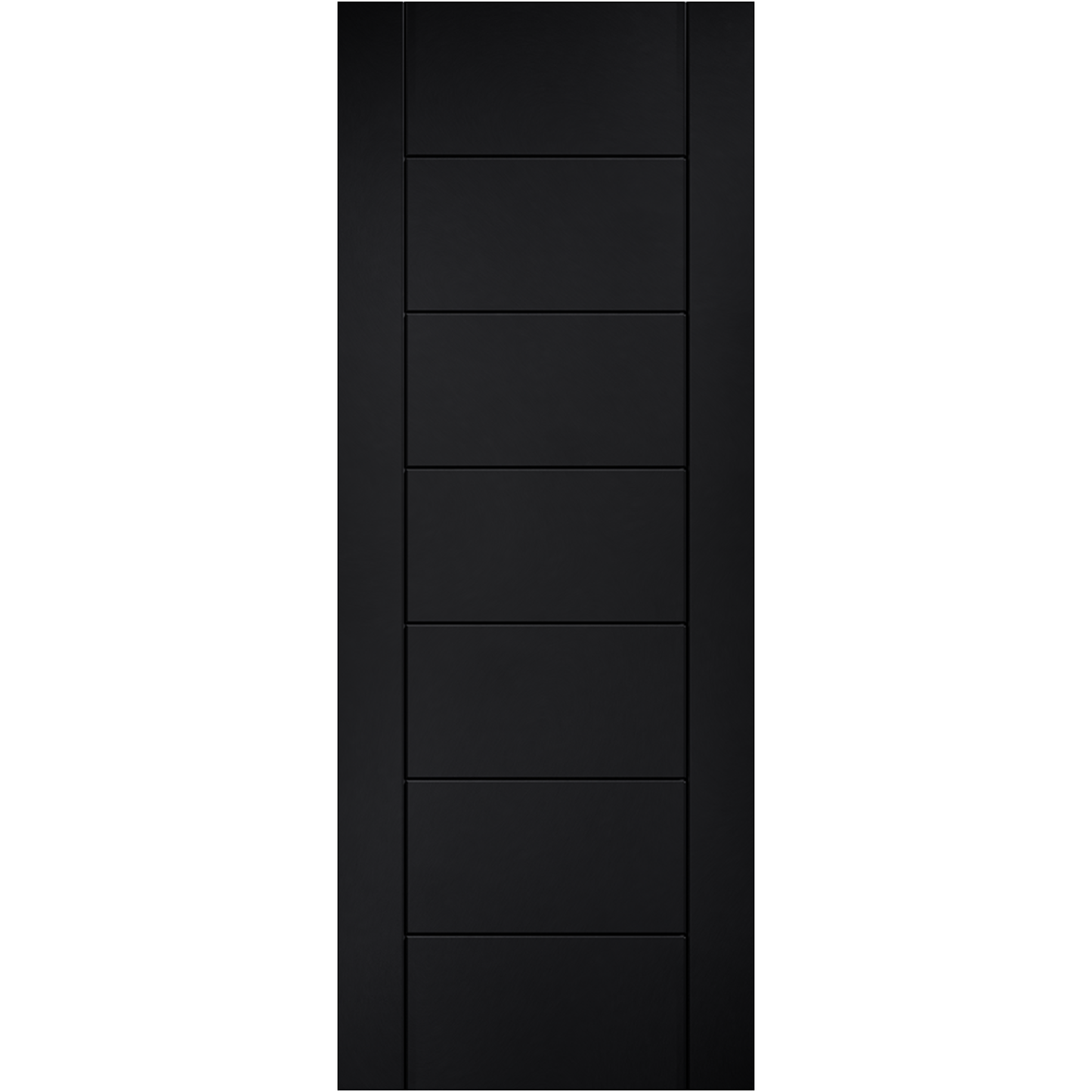 LPD Black Laminate Linear 7P FD30 Internal Fire Door