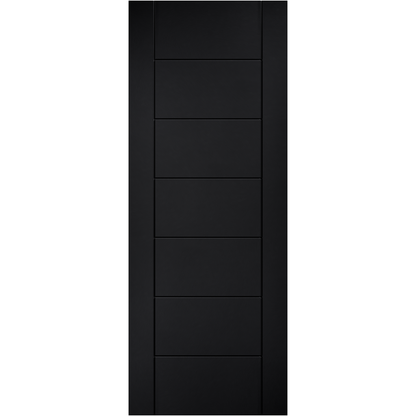LPD Black Laminate Linear 7P FD30 Internal Fire Door