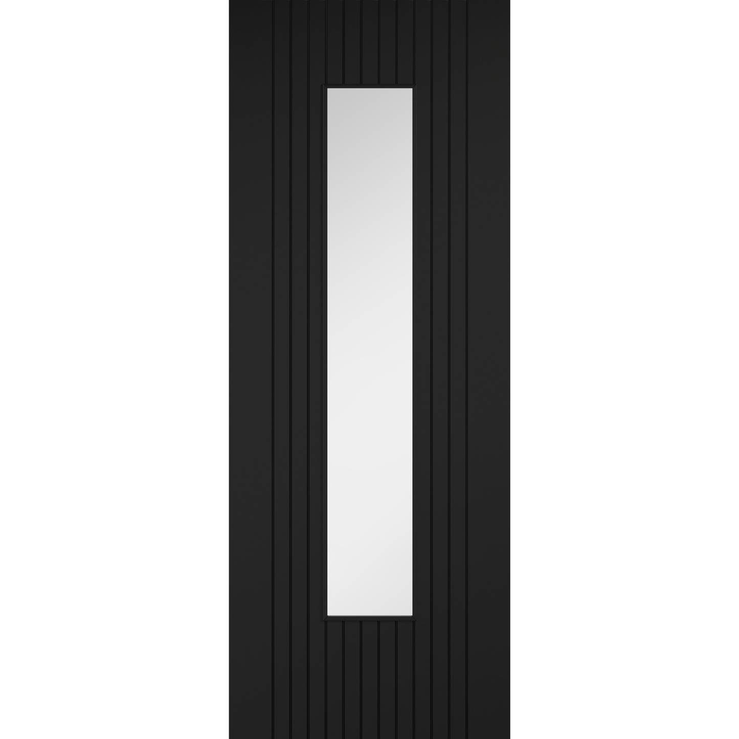 LPD Prefinished Black Laminate Sydney Glazed Internal Door