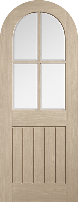 LPD Blonde Oak Mexicano Arched Glazed Internal Door