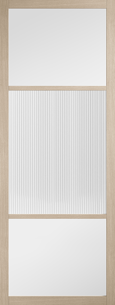 LPD Prefinished Blonde Oak Sutton Reeded Internal Door