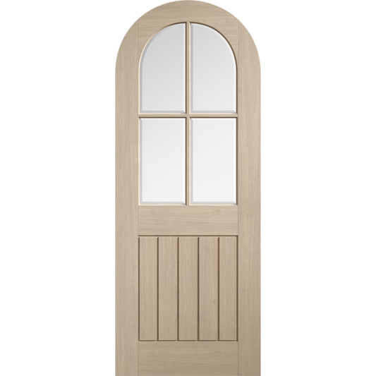 LPD Blonde Oak Mexicano Arched Glazed Internal Door
