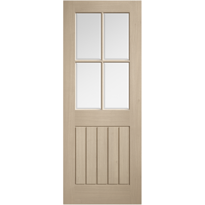 LPD Prefinished Blonde Oak Mexicano 4L Glazed Internal Door