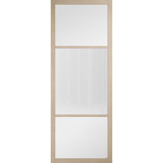 LPD Prefinished Blonde Oak Sutton Reeded Internal Door
