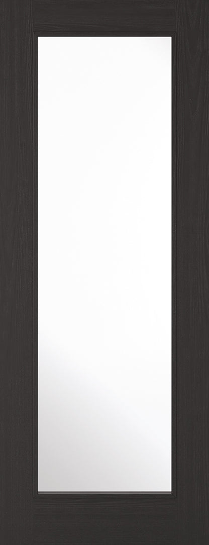 LPD Prefinished Charcoal Black Diez 1L Glazed Internal Door
