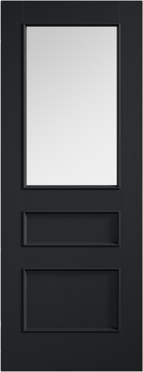 LPD Prefinished Charcoal Black Toledo Glazed Internal Door