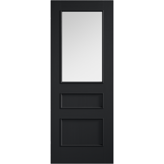 LPD Prefinished Charcoal Black Toledo Glazed Internal Door