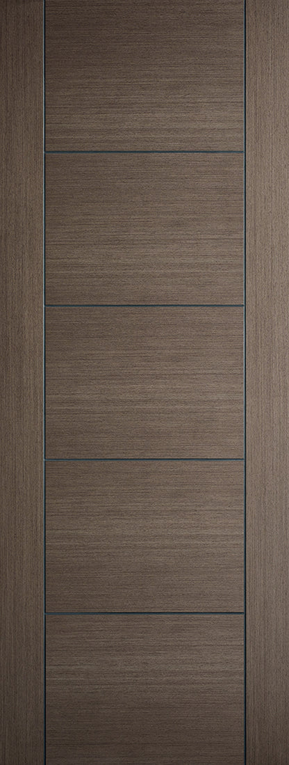 LPD Prefinished Chocolate Grey Vancouver 5P Internal Door