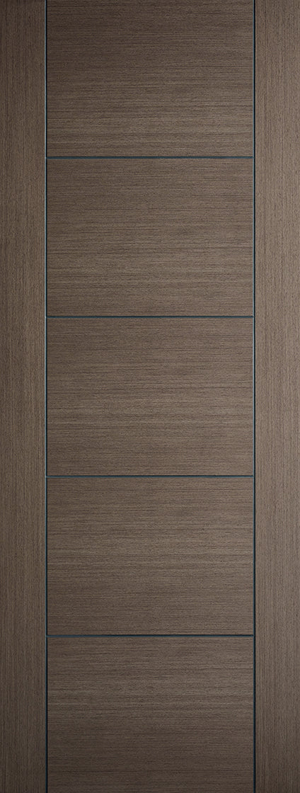 LPD Prefinished Chocolate Grey Vancouver 5P Internal Door